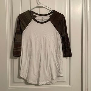 ZSupply Baseball camo sleeve shirt